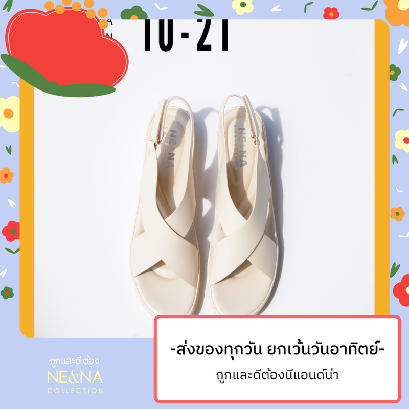 รองเท้าเเฟชั่นผู้หญิงเเบบรัดส้นเท้า No. 10-21  NE&NA Collection Shoes