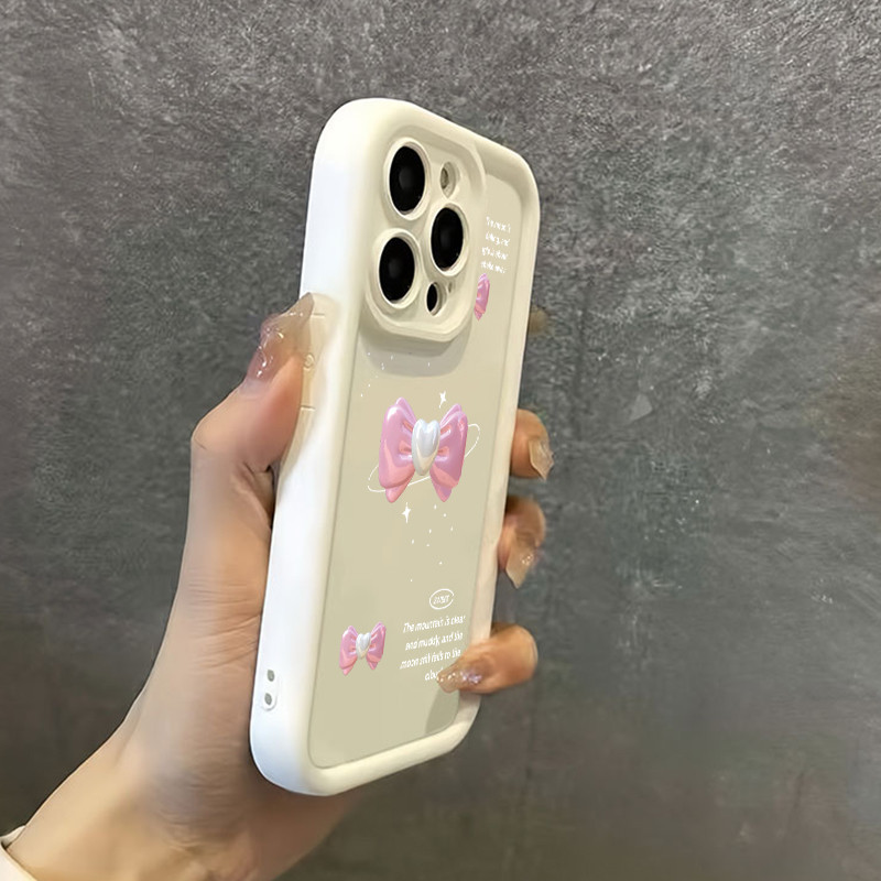 เคสสำหรับ Infinix Hot 11 Play Hot 10 Play Hot 9 Play เคสโบว์สีชมพูเคสโทรศัพท์