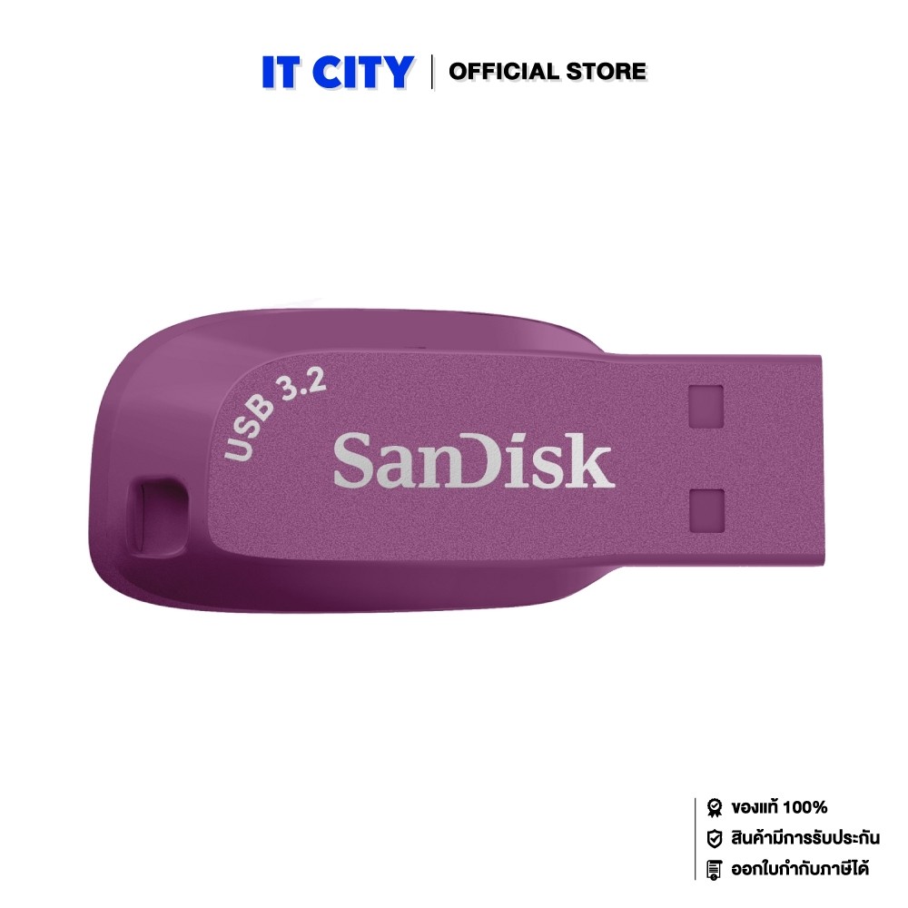 SanDisk Ultra Shift USB 3.2 Gen 1 Flash Drive, CZ410 256GB,Cattleya Orchid (Purple) MS2-000976