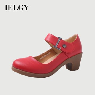 IELGY รองเท้าเต้นรําสี่ฤดูกาลด้านล่างนุ่มรอบหัวสุภาพสตรีรองเ…