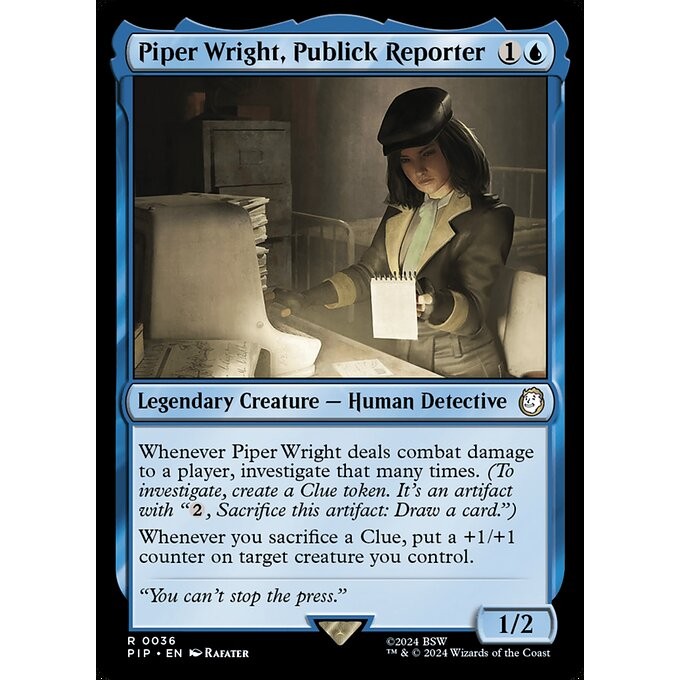[Fallout] - [PIP] - (R) -[Piper Wright, Publick Reporter] -  [2024]