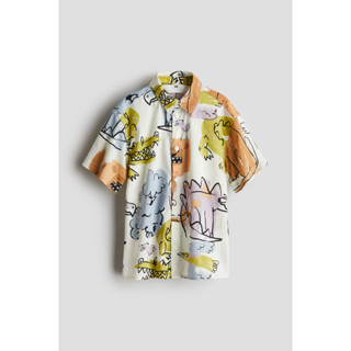 H&M(เอชแอนด์เอ็ม) เสื้อเชิ้ตแขนสั้นพิมพ์ลาย เด็กผู้ชาย 12661…