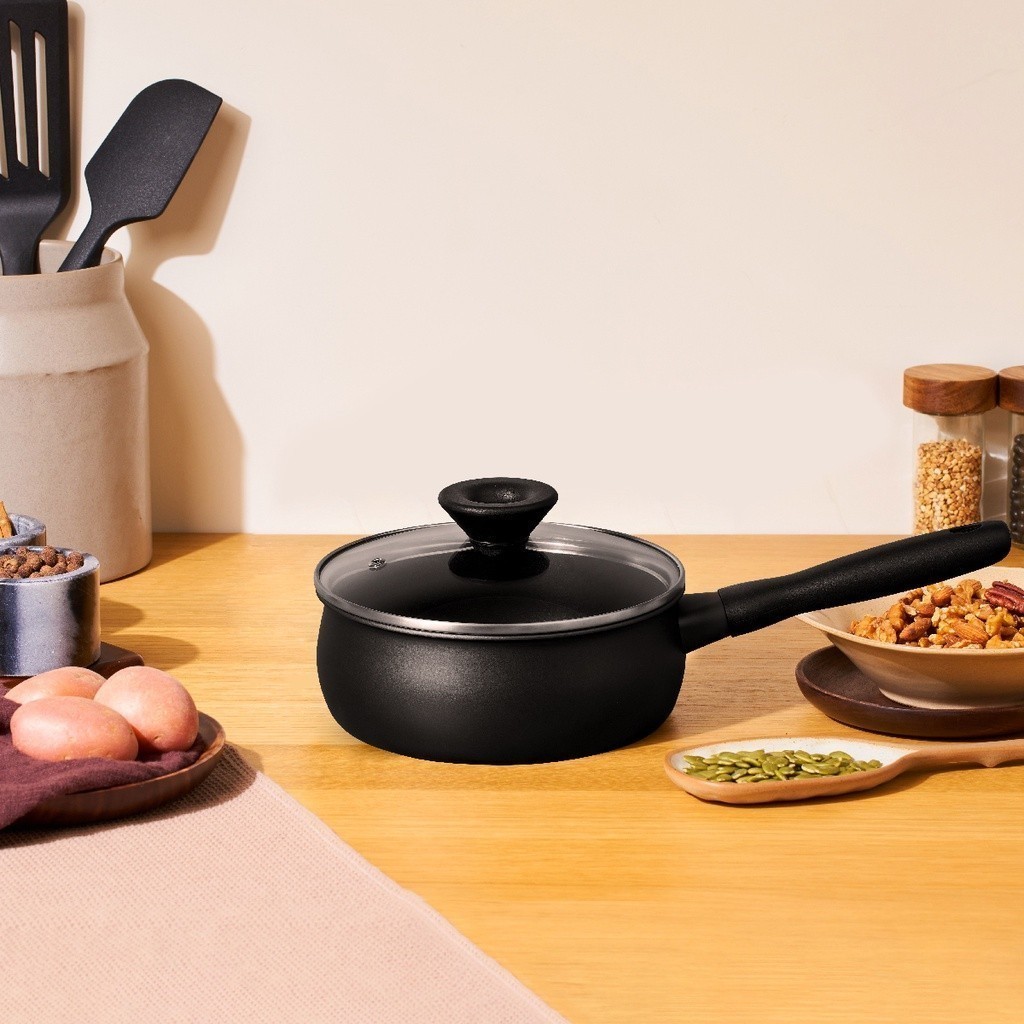 MEYER MIDNIGHT ชุดเครื่องครัวhard-anodize 5ชิ้นกระทะ/หม้อด้าม/ฝา/ตะหลิว/ทัพพี Cookware set with tools (85086-TE12) - รูปที่ 6