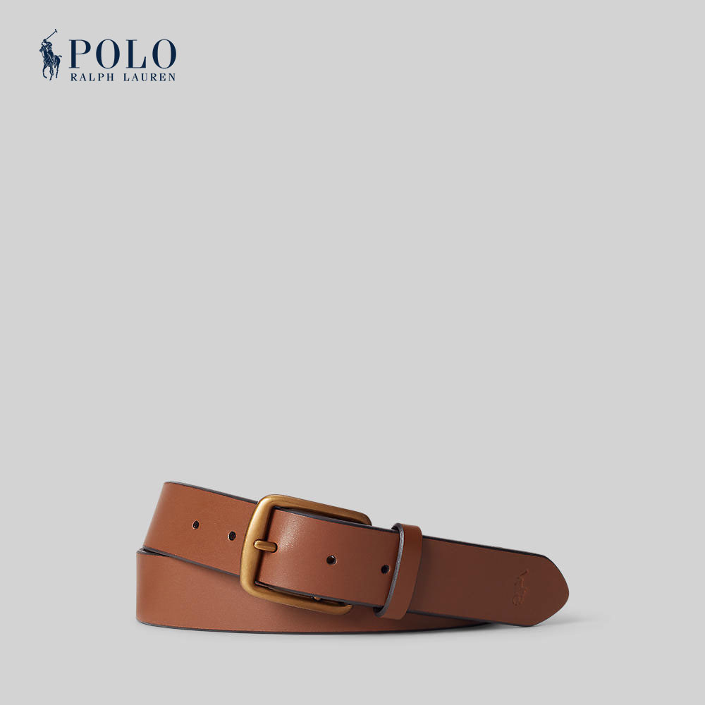 Polo Ralph Lauren เข็มขัดผู้ชาย Signature Pony Leather Belt รุ่น MAPOBLT0F320241 สีน้ำตาล