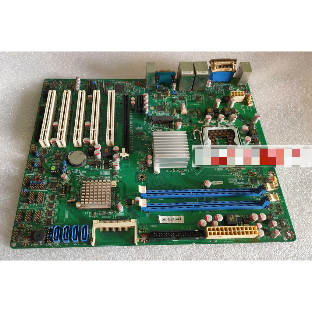 เมนบอร์ดควบคุมอุตสาหกรรม EW-ATXG41 775 พิน 5 ช่อง PCI เมนบอร์ดควบคุมอุตสาหกรรม EW-ATXG41