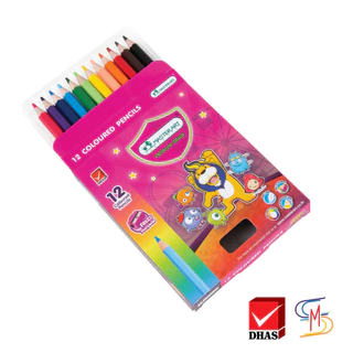 (แพ็ค6) Master Art มาสเตอร์อาร์ต สีไม้ ดินสอสีไม้ แท่งสั้น 12 สี จำนวน 6 กล่อง