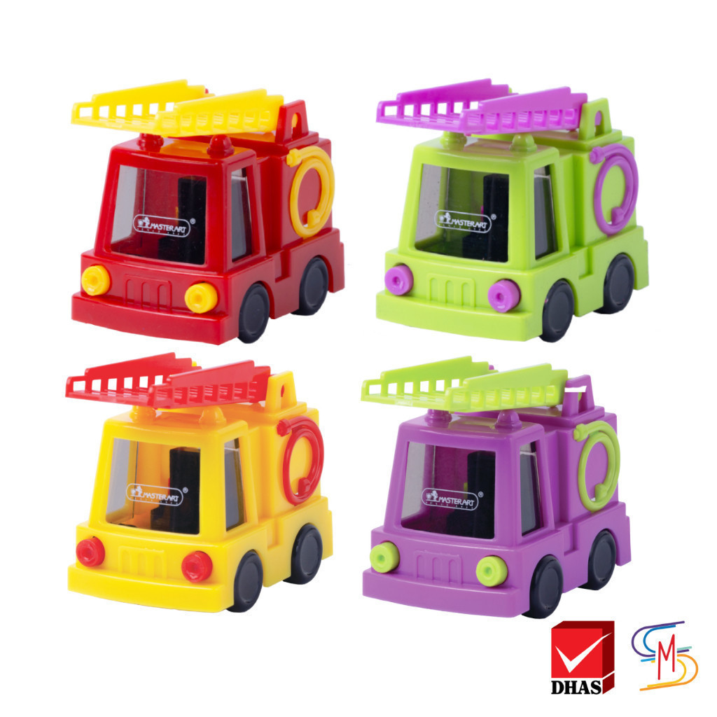 Master Art กบเหลา กบเหลาดินสอ รถดับเพลิง คละสี จำนวน 1 ชิ้น
