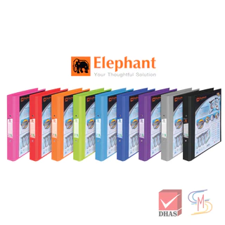 Elephant ตราช้าง แฟ้ม 2 ห่วง แฟ้มโชว์เอกสาร แฟ้มดูราพลาส A4 รุ่น 221A4/VB จำนวน 1 แฟ้ม