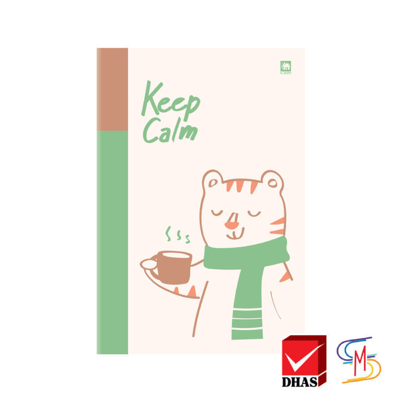 Elephant ตราช้าง สมุด สมุดนักเรียน K-202R 60 แกรม 20 แผ่น (คละสี) 1 เล่ม
