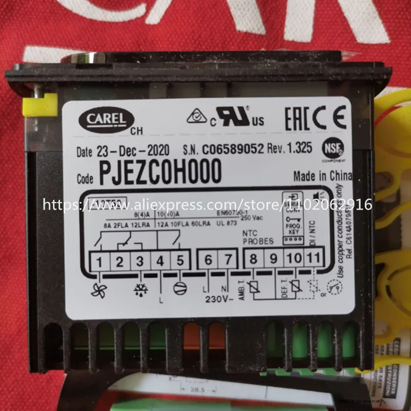 CAREL ตัวควบคุมอุณหภูมิของแท้ใหม่ PJEZC0H000