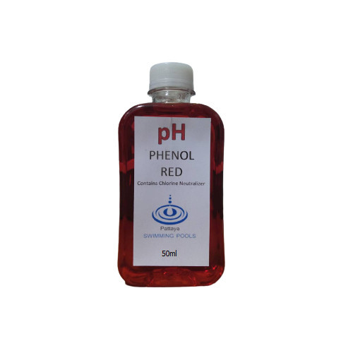 รีฟิวน้ำยาเช็คค่า pH Phenol Red 50ml สระว่ายน้ำ x 1 ขวด Test Kit Refill 50ML 1 X PH