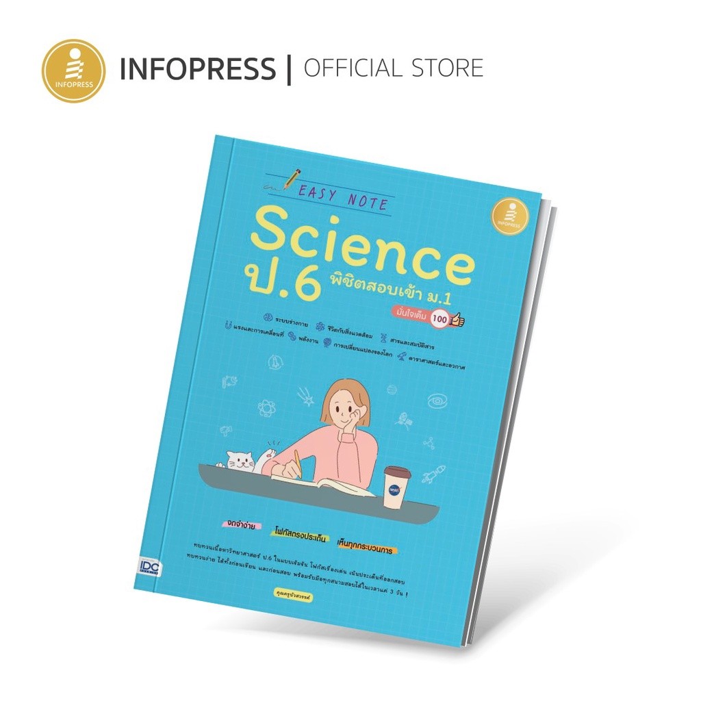 Infopress (อินโฟเพรส) Easy Note สังคม ป.4-5-6 พร้อมสอบเข้า ม.1 มั่นใจเต็ม 100 - 75920