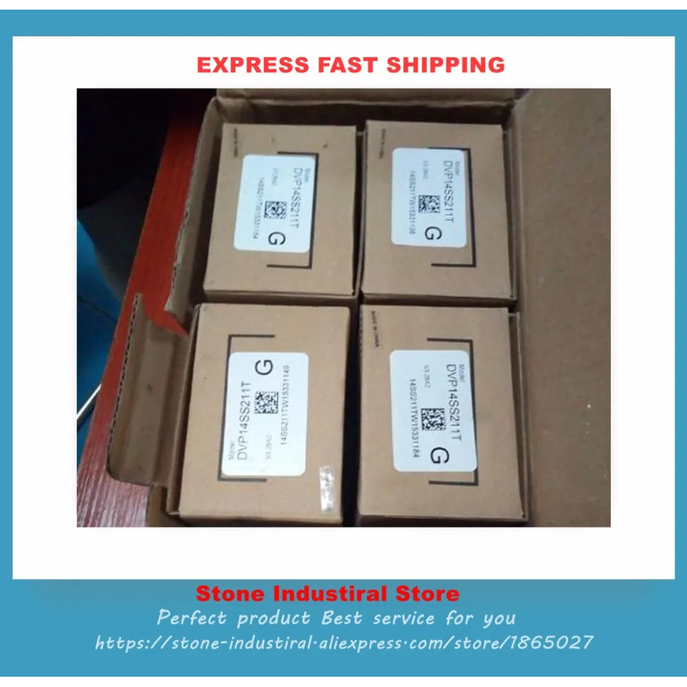 DVP14SS211T SS2 Series PLC 24VDC 8DI 6DO เอาต์พุตทรานซิสเตอร์ NPN PLC ใหม่ในกล่อง *1PCS