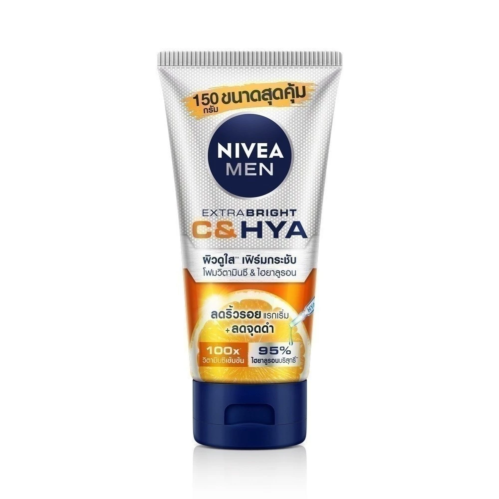 นีเวีย เมน เอ็กซ์ตร้า ไบรท์ ซี แอนด์ ไฮยา เอจ ดีเฟนซ์ วิตามิน วอช 150 ก. NIVEA โฟมล้างหน้า thumbnail 8