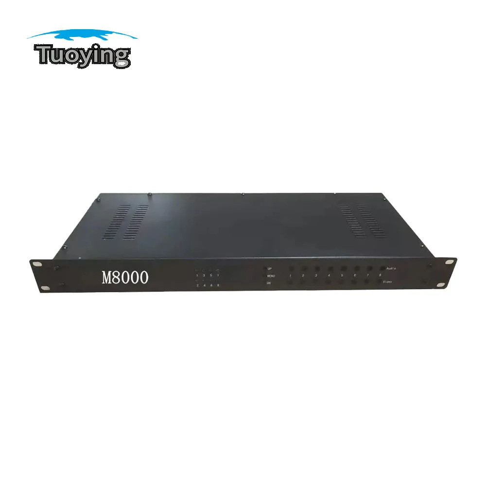 8-Channel Agile Modulator CATV Hotel Cable System AV to RF PAL-DK PAL-BG NTSC Multi-Channel Analog M