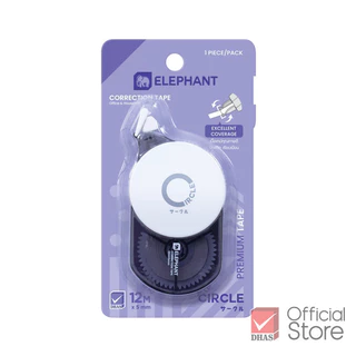 Elephant เทปลบคำผิด 12 เมตร รุ่น เซอร์เคิล จำนวน 1 ชิ้น