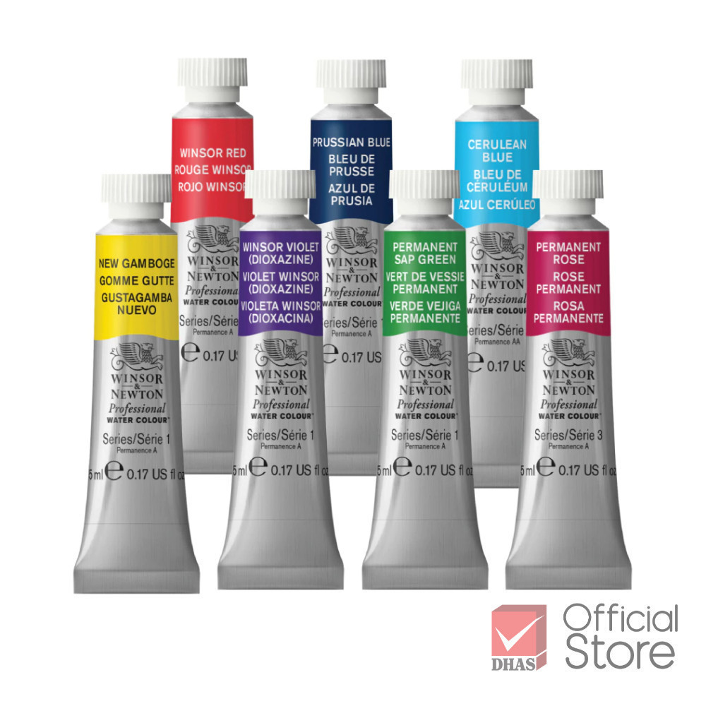 Winsor&Newton สีน้ำ Professional 5 มล. 40 เฉดสี Series 1 - 4 จำนวน 1 หลอด
