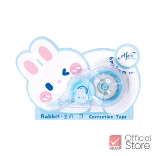 Elfen เทปลบคำผิด 6M รุ่น แรบบิท คละสี จำนวน 1 ชิ้น