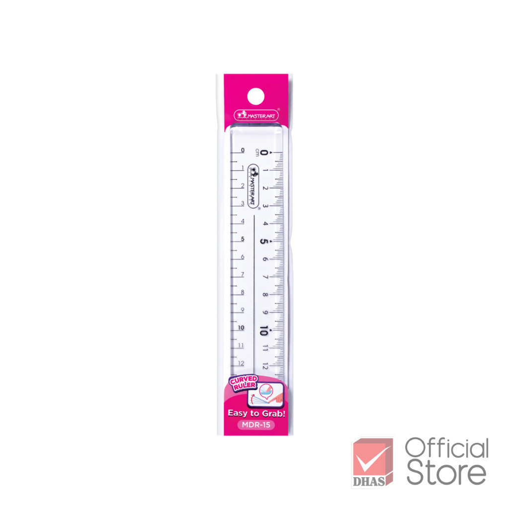 Master Art ไม้บรรทัด ไม้บรรทัดสองด้าน 15 ซม. MDR-15 จำนวน 1 ชิ้น