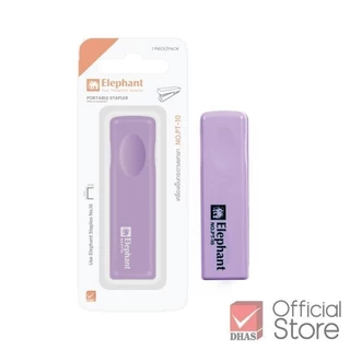 Elephant เครื่องเย็บกระดาษ พับเก็บได้ NO.PT-10 พาสเทล จำนวน 1 เครื่อง