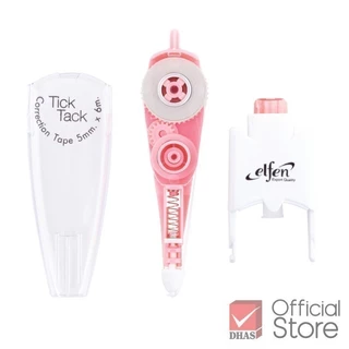 Elfen เทปลบคำผิด 6 ม. รุ่นทิคแท็ค จำนวน 1 ชิ้น