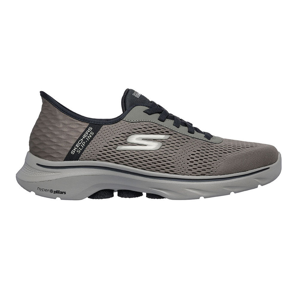 Skechers สเก็ตเชอร์ส รองเท้าผู้ชาย Men GOwalk 7 GOwalk Shoes - 216648-BRN - Air-Cooled Memory Foam