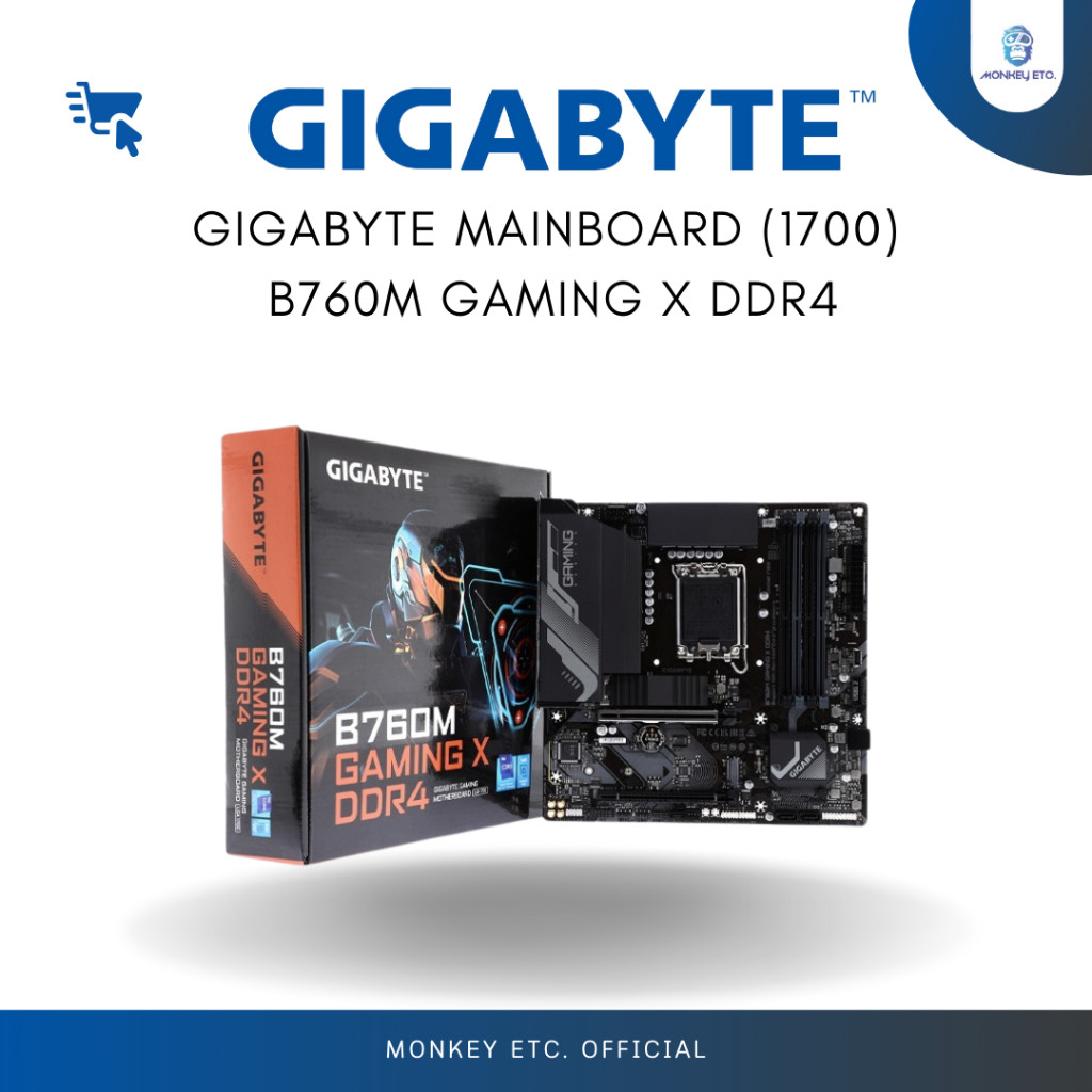 MAINBOARD (1700) GIGABYTE B760M GAMING X DDR4 (REV. 1.0)