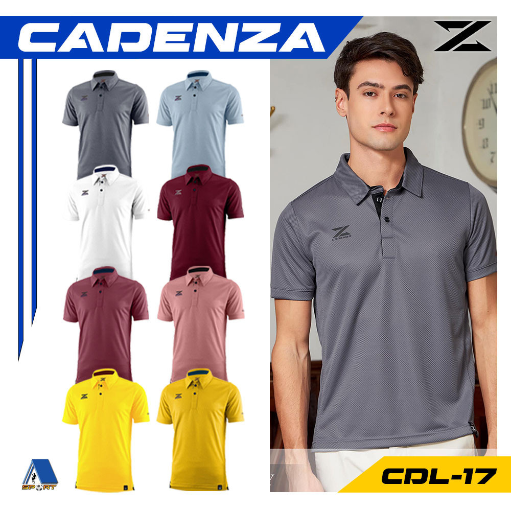 CADENZA เสื้อโปโลชายหญิง LUXURY POLO รหัส CDL-17 UNISEX แท้100%