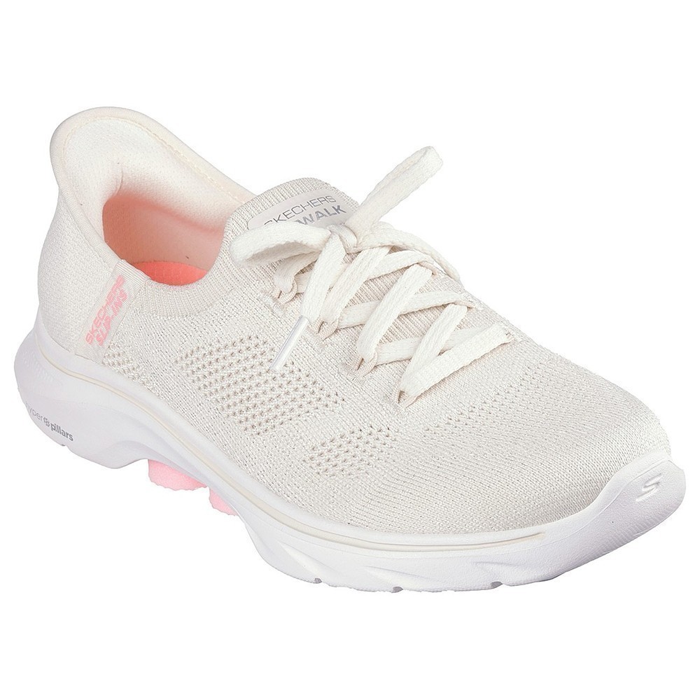 Skechers สเก็ตเชอร์ส รองเท้าผู้หญิง Women GOwalk 7 GOwalk Shoes - 125213-OFPK Air-Cooled Memory Foam