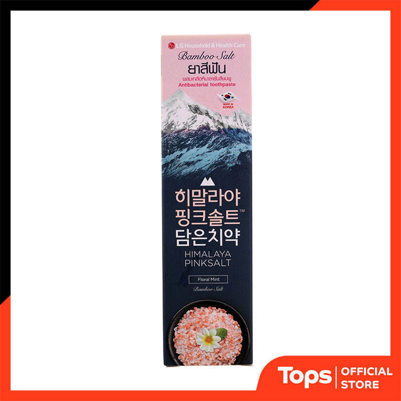 BAMBOO SALT แบมบูซอลท์ยาสีฟันฮิมาลายาพิงค์ซอลท์ฟลอรัลมินท์ 100กรัม [8801051018080]