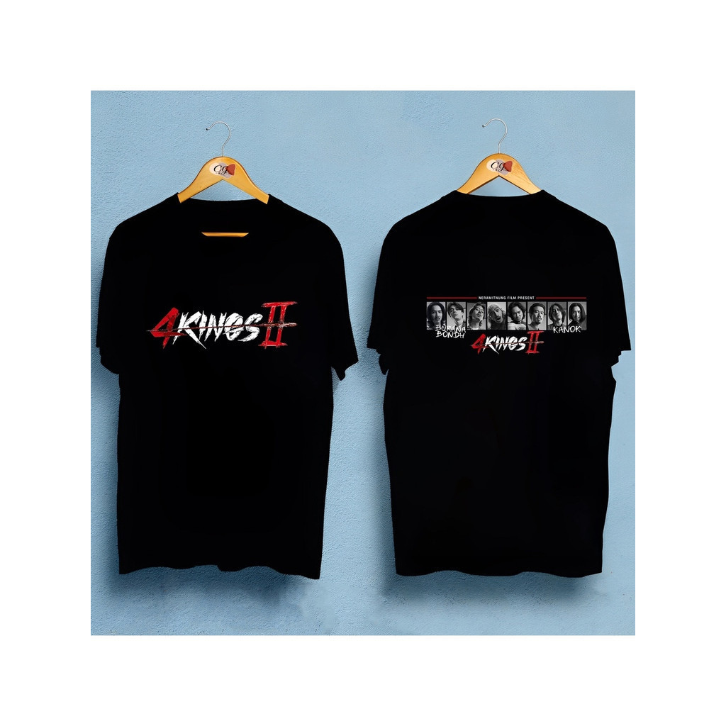 จัดส่งทุกวัน ภาพยนตร์ 4Kings 2 แขนสั้นพิมพ์เสื้อยืดคอกลม