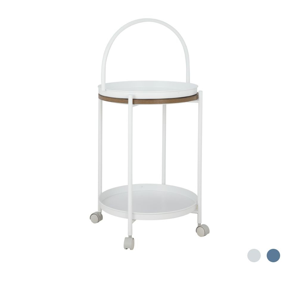 INDEX LIVING MALL ชั้นวางของ 2 ชั้น พร้อมล้อ รุ่นละมุน