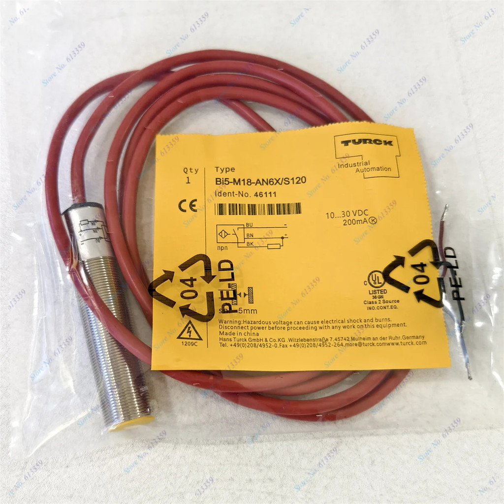 BI5-M18-AP6X/S120 หรือ BI5-M18-AN6X/S120 เซ็นเซอร์สวิตช์ความใกล้ชิดคุณภาพสูงใหม่จาก Turck