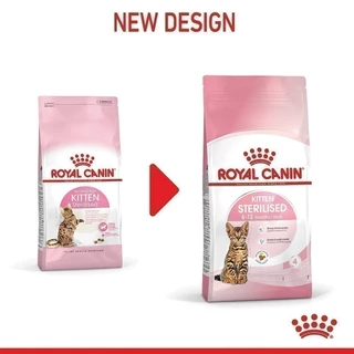 Royal Canin Kitten Sterilised 400g อาหารเม็ดลูกแมวหลังทำหมัน อายุ 6-12 เดือน (Dry Cat Food, โรยัล คานิน)