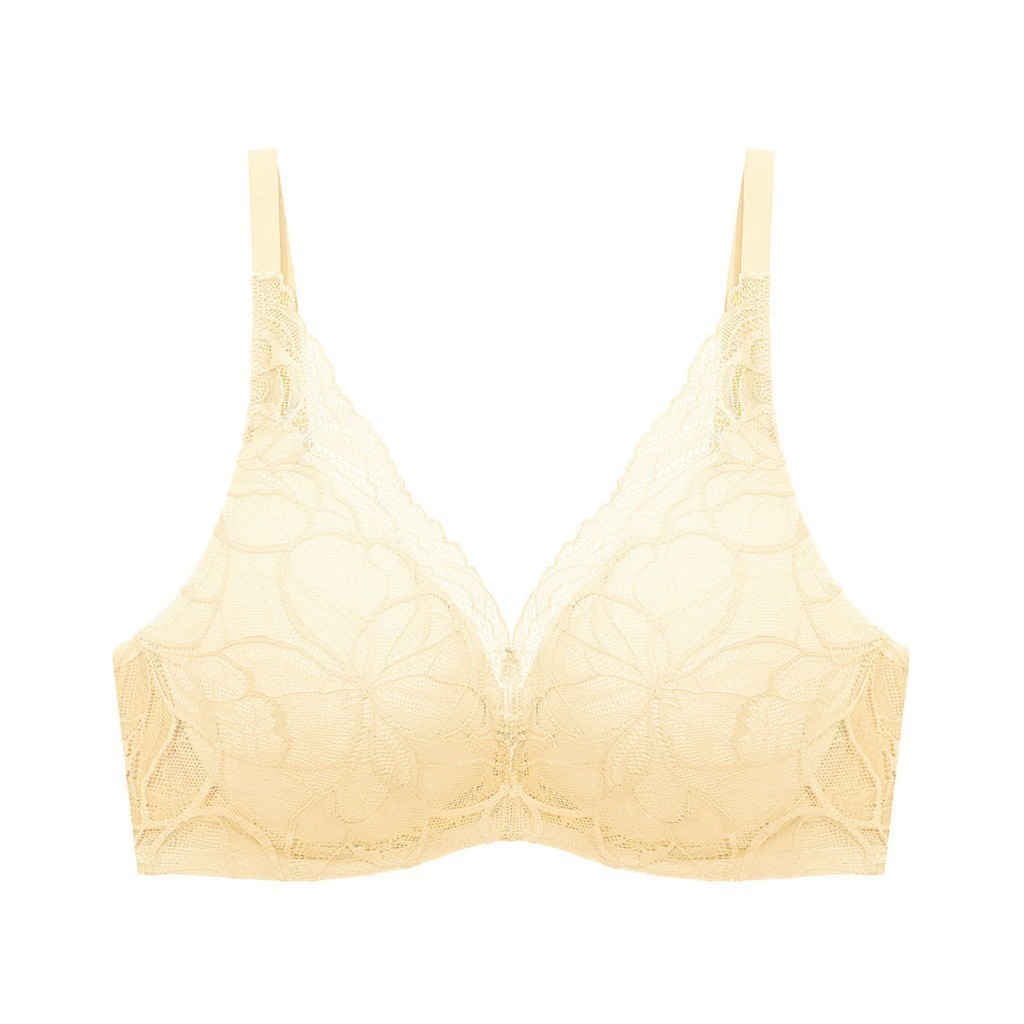 Triumph เสื้อชั้นในแบบมีโครง รุ่น Body Make Up Illusion Lace WHU DV AX-R รหัส 10221660 สีเหลือง 00AW