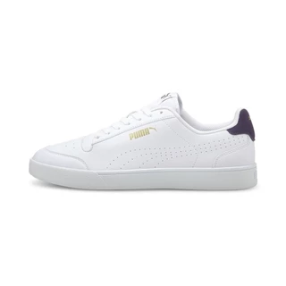 PUMA BASICS - รองเท้าผ้าใบ Shuffle Perforated Trainers สีขาว - 38015005