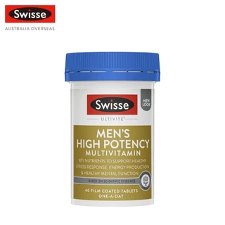 Swisse Men's High Potency Multivitamin วิตามินสำหรับดูแลคุณผู้ชาย 40 เม็ด (EXP:11 2027)