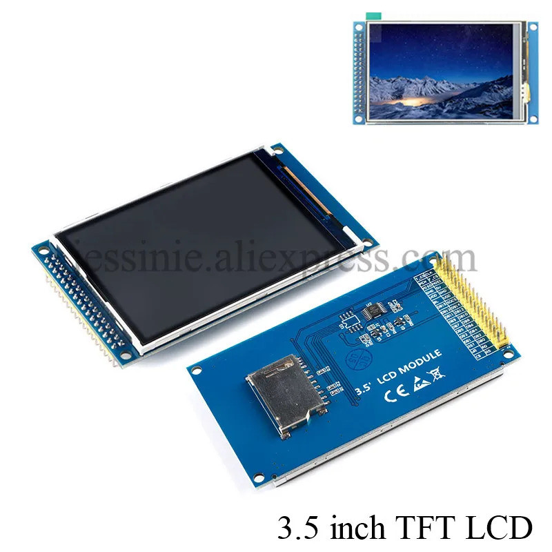 โมดูลหน้าจอแสดงผล TFT LCD ขนาด 3.5 นิ้ว XPT2046 16BIT RGB 65K สี ความละเอียด 480*320 ILI9486