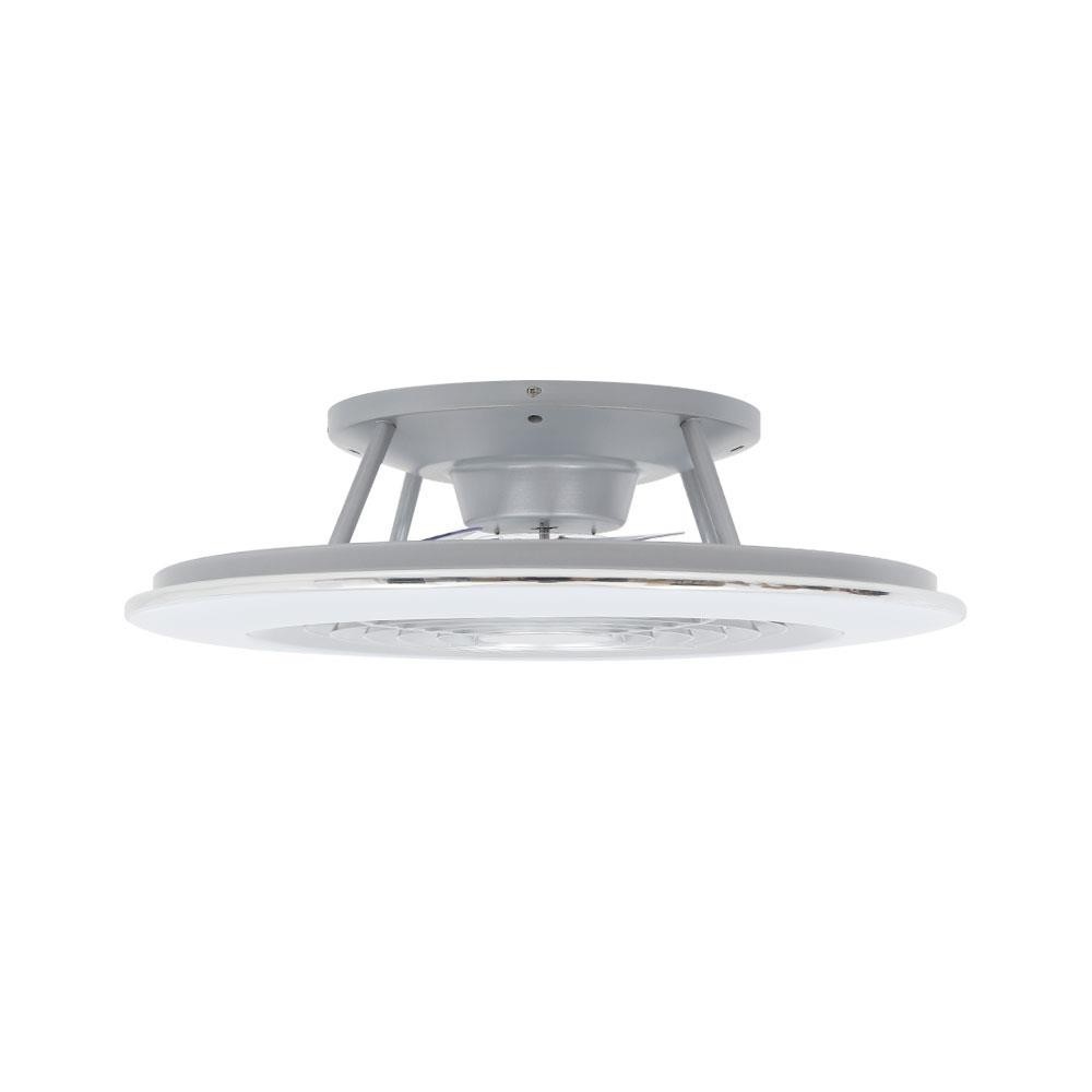 CARINI พัดลมไฟเพดาน LED TRY-NOVA105SV 60 วัตต์ COOLWHITE/DAYLIGHT/WARMWHITE สีเงิน 25 นิ้ว จัดส่งโดย HomePro ราคา ถูกที่สุด ดีลบีเคเค แกลเลอรีภาพที่ 3