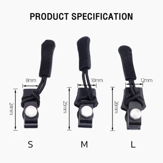 หัวซิป ชุดซิปซ่อม 3 ขนาดแตกต่างกัน ถอดออกได้และติดตั้งได้ Zipper Head G3306