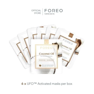 [ห้ามสั่งซื้อ] FOREO UFO Mask Coconut Oil x 6 ฟอริโอ้ ยูเอฟโอมาส์ก สูตรน้ำมันมะพร้าว บำรุงให้ผิวเนียนนุ่มยิ่งขึ้น