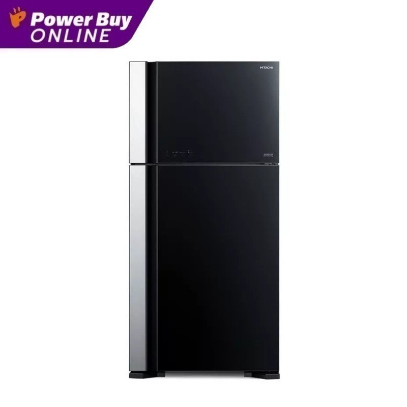 ฮิตาชิ ตู้เย็น 2 ประตู รุ่น R-VG550PDX GBK กระจกดำ 19.4 คิว