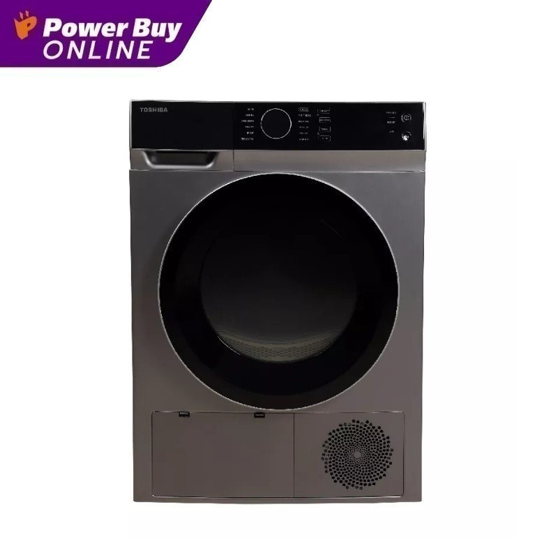 [จัดส่งพร้อมติดตั้ง] TOSHIBA เครื่องอบผ้าฝาหน้า (8 kg) รุ่น TD-K90MET(SK) + ฐานรอง