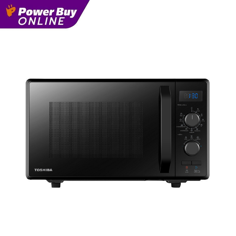 TOSHIBA ไมโครเวฟ (800 วัตต์,24 ลิตร,สีดำ) รุ่น MW2-AG24PC(BK)