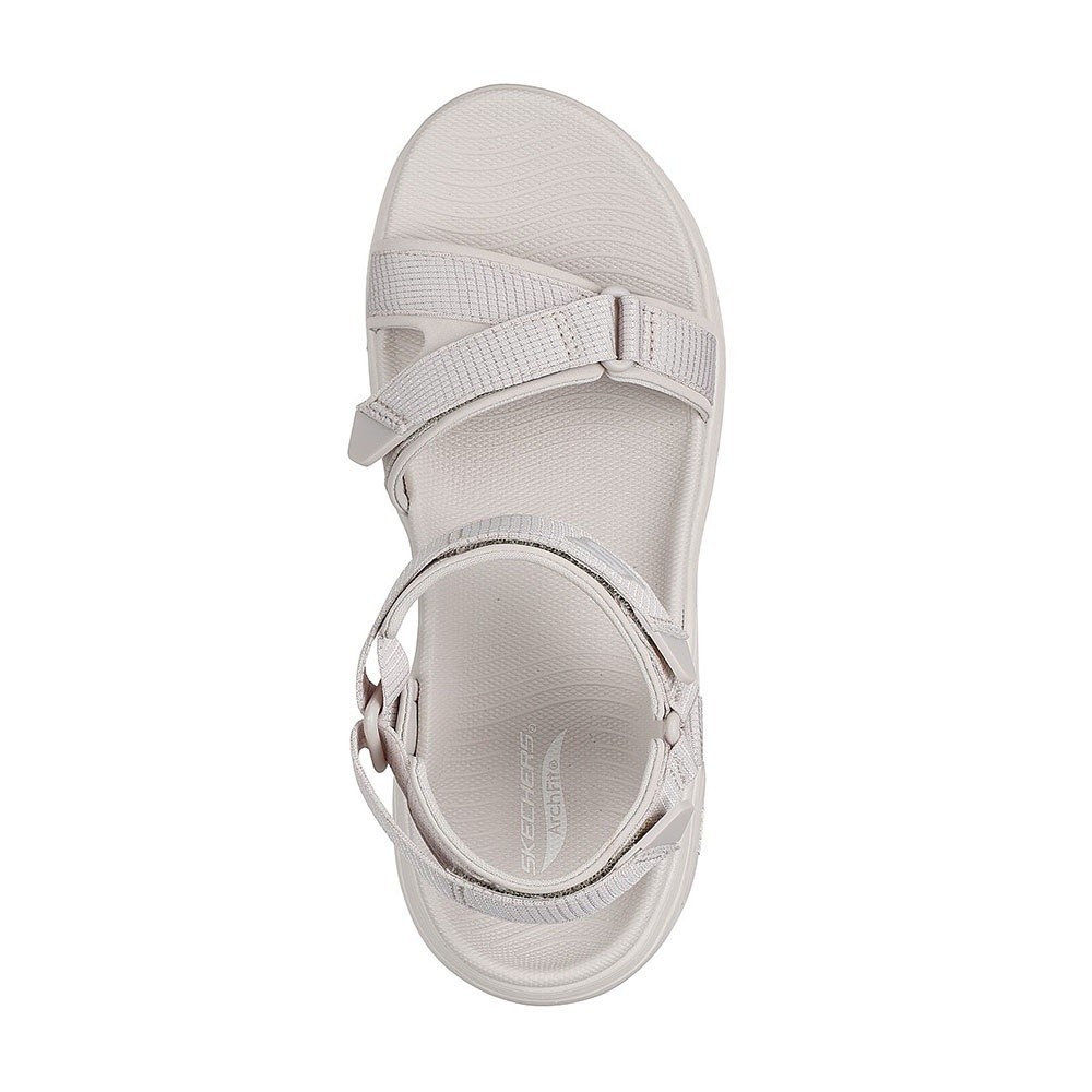 Skechers สเก็ตเชอร์ส รองเท้าแตะผู้หญิง Women GOwalk Arch Fit 2.0 Sandal Exhilarate Walking Sandals - 140876-NAT