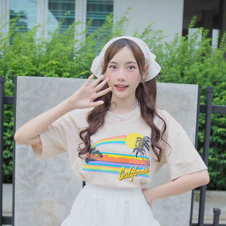 (พร้อมส่ง) เสื้อยืด CALIFORNIA 90'S - ผ้า Cotton100%