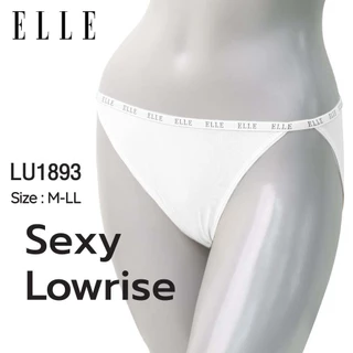 ELLE กางเกงชั้นใน LU1893 ของแท้ แบบ SEXYขอบเอวยางยืด เว้่าต้นขาสูง ทอลาย LOGO ELLE