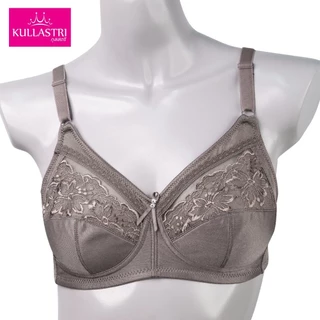 Kullastri/กุลสตรี เสื้อชั้นใน ไร้โครง ของแท้ กรดA ทรงเต็มเต้า/FULL CUP ไม่ซับฟองน้ำ แต่งลูกไม้ รุ่น KB1726