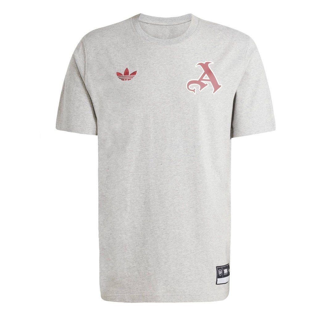 adidas ฟุตบอล เสื้อยืด Arsenal VRCT ผู้ชาย สีเทา JL6111 - รูปที่ 4