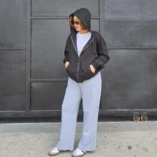 (เฉพาะกางเกง) Chewa Sporty Sweat Pant - กางเกง กางเกงวอร์ม ปลายปล่อย ผ้านุ่ม - SP1